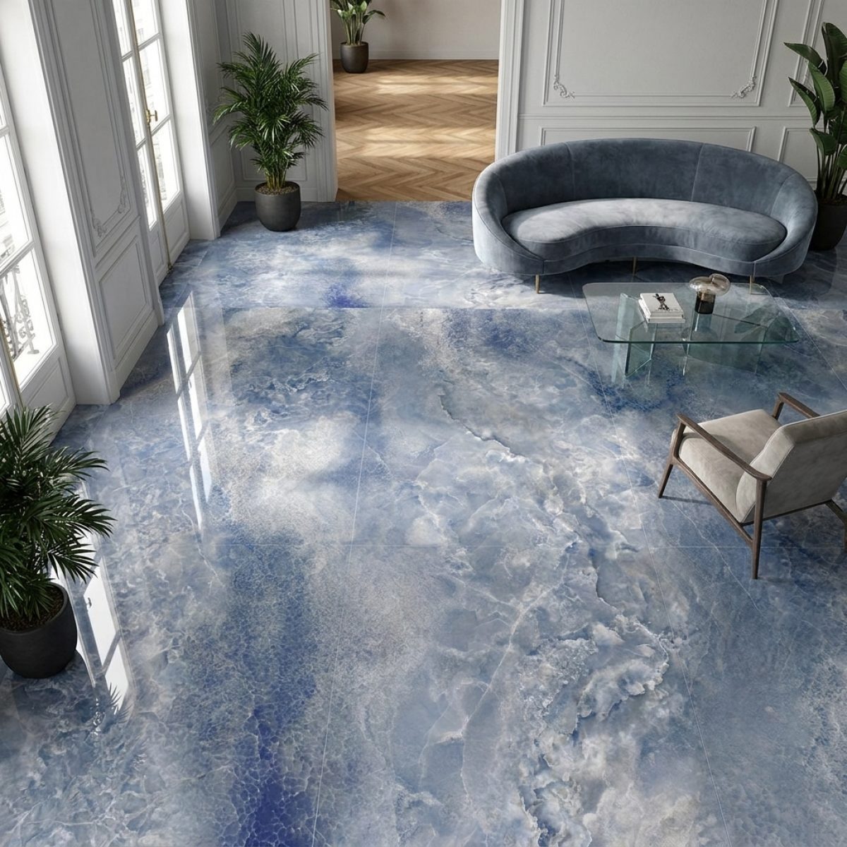 Carrelage ONYX AQUARIS POLI 60x120 60x120