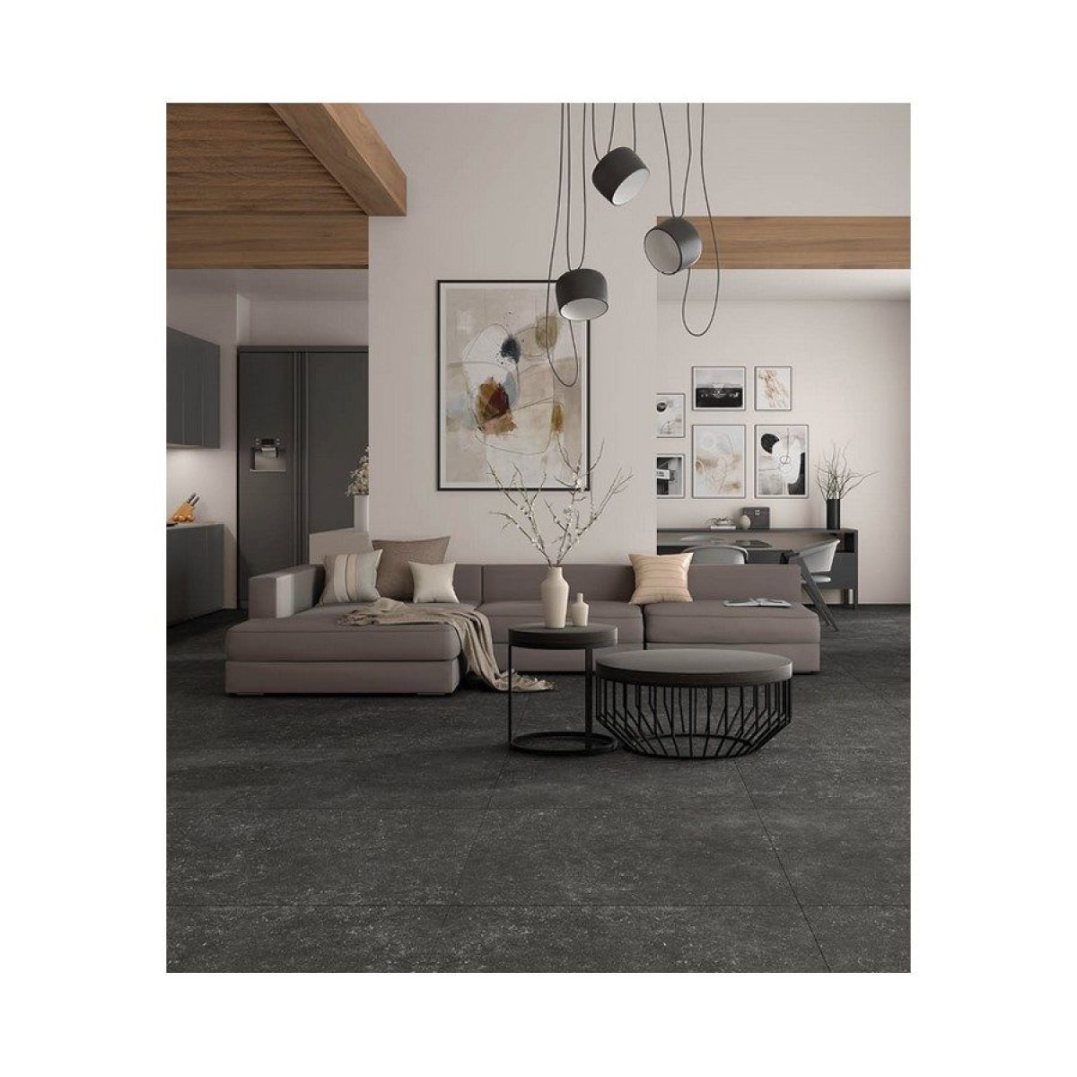 Carrelage DINAMARCA ANTHRACITE 60x60 rect