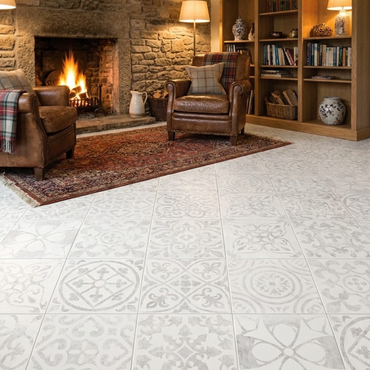 Carrelage Newton White 30x90