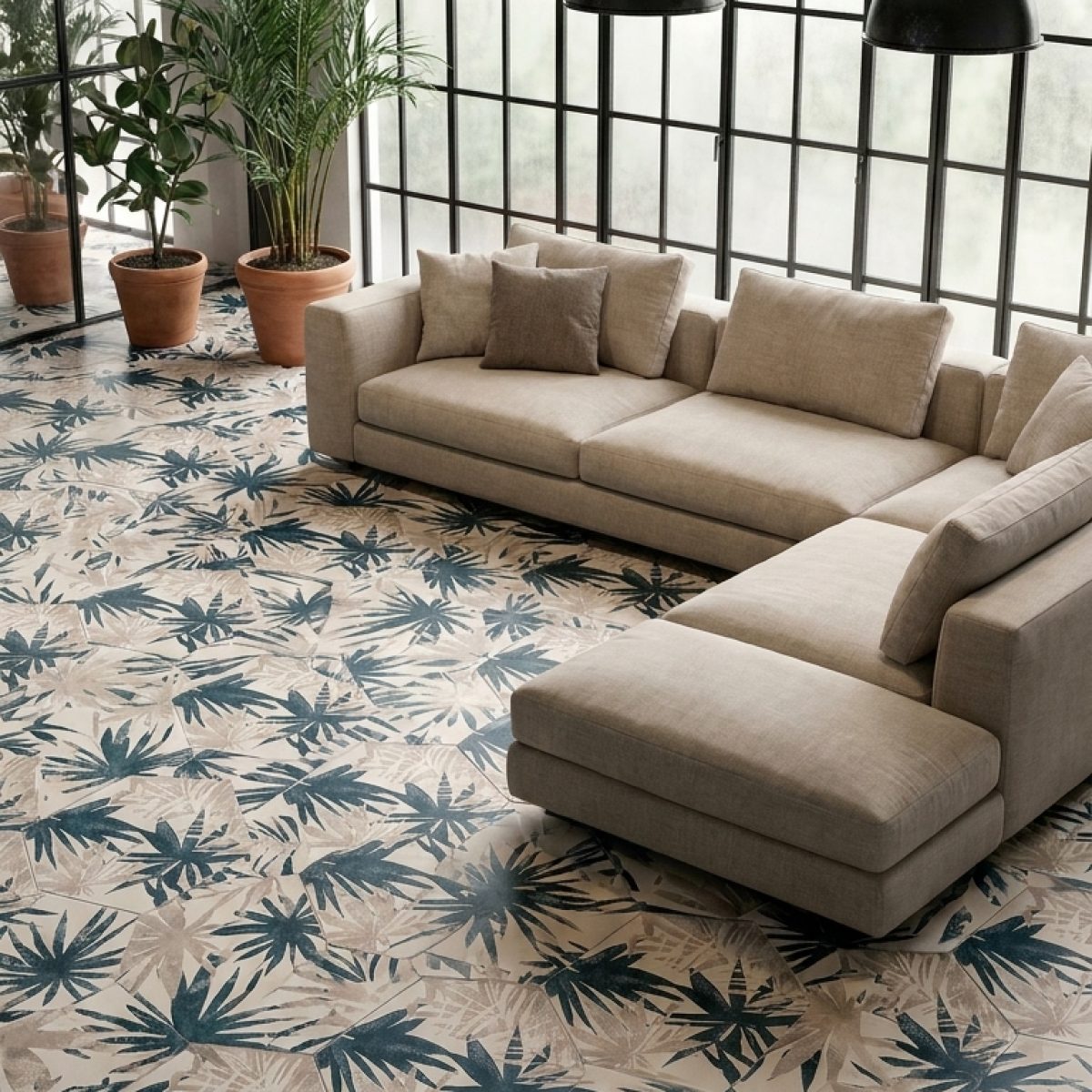 Carrelage Florida Esagona Blue 24x27.7
