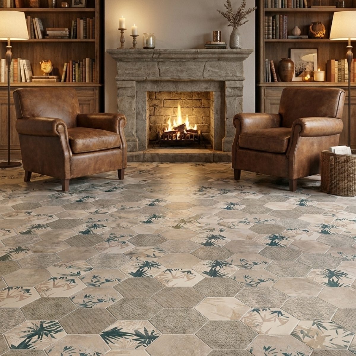 Carrelage Miami Esagona Green Blue 24x27.7