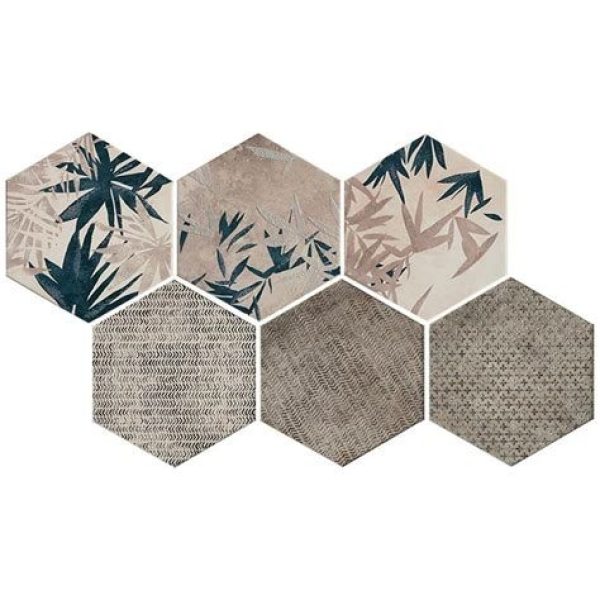Carrelage Miami Esagona Green Blue 24x27.7